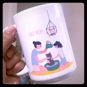 Cat mom ceramic mug